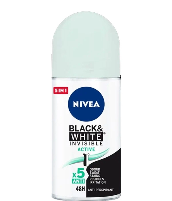 Black & White Invisible Active Roll-On