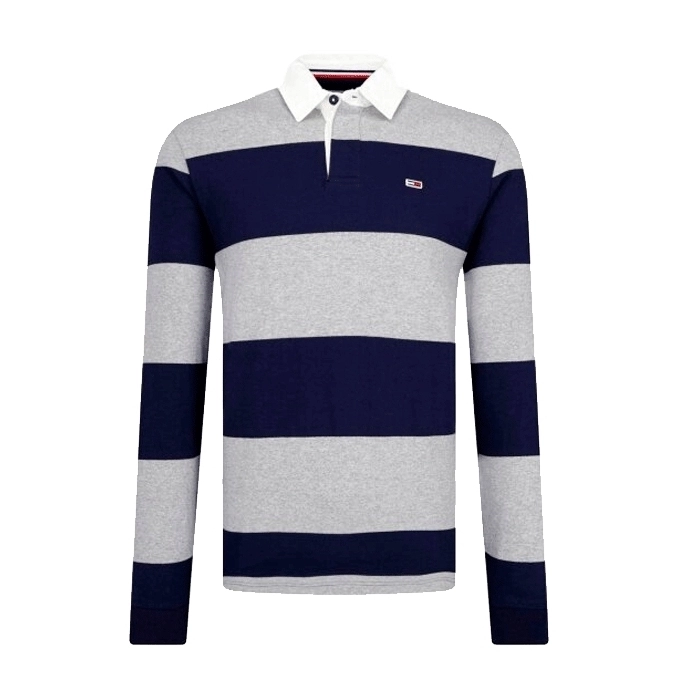 Polo Iconic Block Stripe Rugby Azul