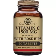 Solgar® Rose Hips C 1500 mg Vitamina C con Escaramujo - 90 Comprimidos