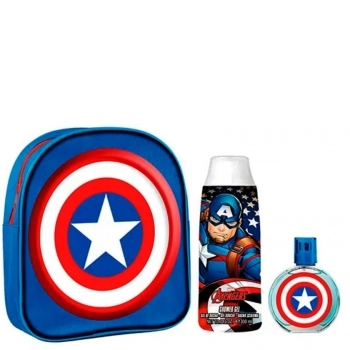 Capitán América 50ml + Shower Gel 300ml + Mochila Capitán América